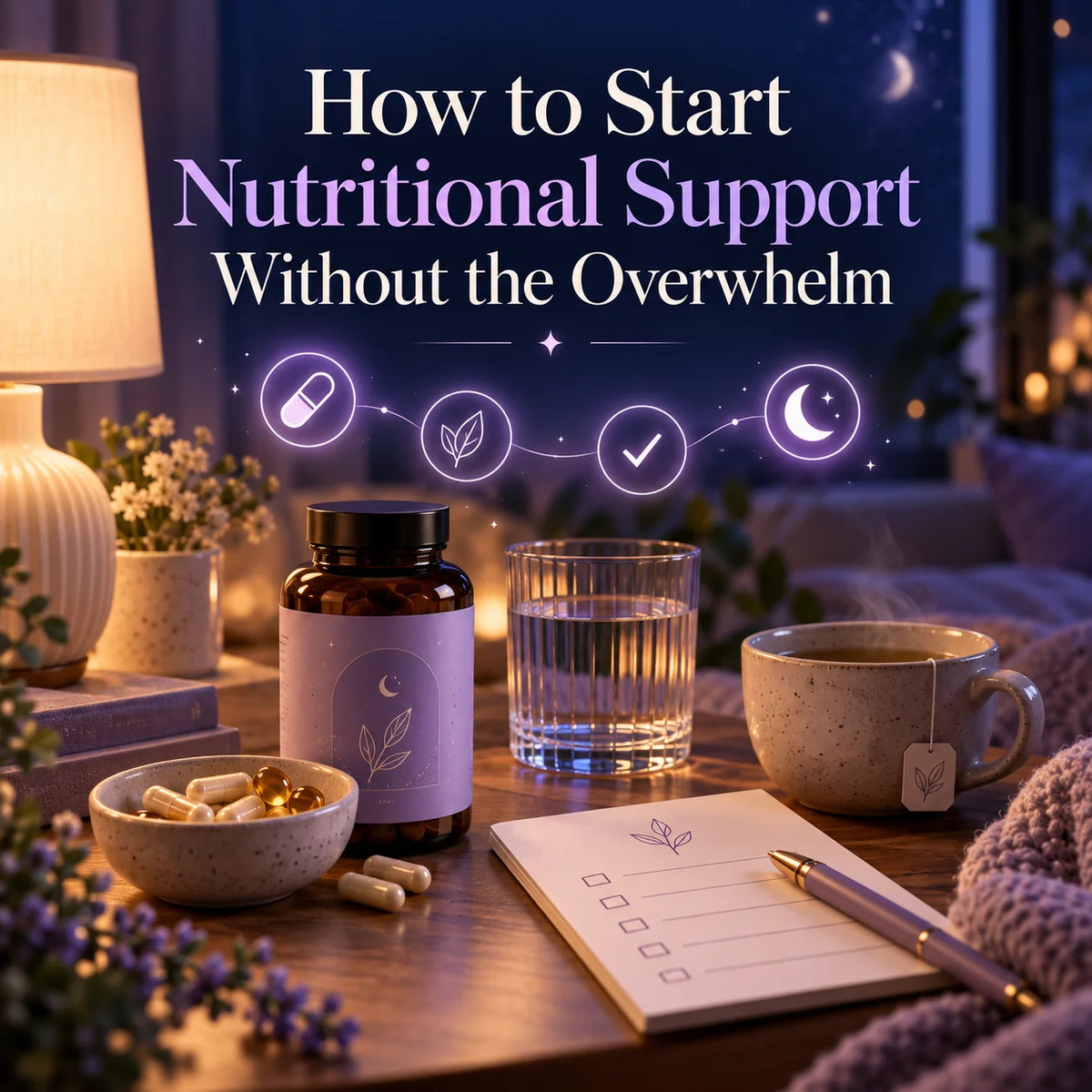 Cozy Nutritional Support Nighttime Vignette